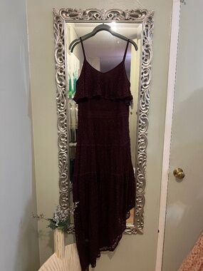 Wine/Burgundy Lace Dress